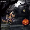 Inne imprezy imprezowe zapasy Lofytain Hanging Witch Doll Halloween Dekoracja Duch Ghost Ghost Flying Witch Pendant Festival Bar Dekoracja domu 230811