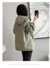 Caítas de zanjas femeninas Green Mid Windbreaker Chaqueta con capucha de chaqueta Windbreaker 2023 Spring and Autumn String Fashion Casual Versátil 230812