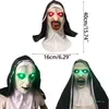 Diğer Etkinlik Partisi Malzemeleri Parlayan Rahibe Maskesi Korkunç Şeytan Cosume Cosplay Mask Cadılar Bayramı Partisi Kostümü 230811