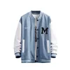 Parcours masculins Big M Letter Imprimé Hip Hop Patchwork Vestes Baseball Mens Mens Spring Streetwear Coats Youth Clothing 230812