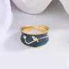 Bröllopsringar Punk Vintage Bird Flower Ring for Women Män Justerbar storlek Geometriska utsökta kreativa smycken