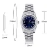 Autres montres TOPGRILLZ Iced Presidential Mens Watch Luxury 18K White Gold Inneildless Steel Watch with Zirconia 230811