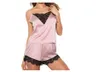 2023 Nieuwe sexy sexy bloemen kanten tank slaapkleding top v-neckline solide lingerie set pyjama set plus size nachtkleding kerstcadeau maat s-xxxl