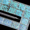 21 grilles Kit de strass nail art, 2800 pcs rond et 360 pcs multiples multiples ramines en vitre