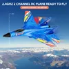 ElectricRC Aircraft SU-27 RC Airplanes Remote Control Glider Fighter Hobby 2.4G RC Plane Drones EPP Foam Aircraft Toys for Boy Kids Children Gift 230811