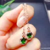 Dangle Earrings CoLife Jewelry 925 Silver Diopside Drop Earring For Daily Wear 5 7mm Real Eardrop Gemstone Dangler Long