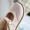 Sneakers grils lederen schoenen Casual meisjes herfst winter kinderen pu show witte kinderen zwart roze peuter meisje er 30 flats 230811