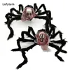 Andra evenemangsfestleveranser Lofytain Halloween Skull Spider Decoration Horror Skeleton Spider Plush Props Scary Prank Simulation Spider Ornament 230811