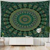 Arazzi mandala muro di arazzi sospeso Mystic Witchcraft Boho Psychedelic Hippie Art Tapiz Camera da letto Decor 230812