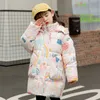 Giacche per bambini Over -Coat Girls Girls Abbigliamento caldo Giacca vestiti per ragazze per bambini parca cappa con cappuccio per cappotto per le veste R230812