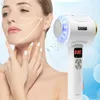 Face Massager Oplaadbare gezichtszorgapparaat Koud Hammer Blue Pon Acne Behandeling Huid Schoonheid Massager Heffen Verjongingsgereedschap 230811