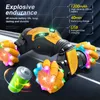 Transformation toys Robots 2.4G stunt twist RC car LED colorful intelligent eye light 4WD drift car off-road climbing radio control children's toys gift 230811