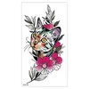 Temporary Tattoos Waterproof Tattoo Sticker Flower Lion Tiger Wolf Crown Body Art Arm Fake King Animal For Men Women 230812