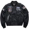 Мужские куртки США мужская куртка для бомбардировщика бейсбольная форма авиационной авиации Один армейская авиационная перемычка рабочая одея