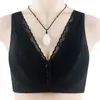 Maternity Intimates Bra for Maternity Clothes Pregnancy Women Front Closure Breastfeeding Underwear Nursing Bras Plus Size Seamless Sexy Open Cup HKD230812