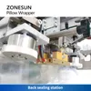 ZONESUN Automatic Pillow Packaging Machine Horizontal Flow Wrapper Pouch Packing Food Vegetables Fruits ZS-ZB600X