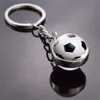 Keychains Lanyards Football Keychain Glass Ball Key Ring Basketball Volleyball Baseball Tennis Small Pendent Sport Sunshine Accessories Gift