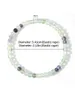 Strand oaite 4mm bracciale gemella per donne in pietra naturale color color fluorite Energie Mala Yoga Fashion Jewelery