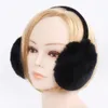 Ear Muffs Winter 100% Real Natural Rex Rabbit Fur Earmuff Lady Warm Rex Rabbit Fur Earmuffs Rosjan Kobiety