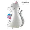 Décoration nouveau thème Animal cadeau ballon en aluminium chat chien ours cerf écureuil décor adultes enfants joyeux anniversaire ballons fournitures