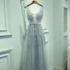 2023 Sexy lace Tulle Wedding Bridesmaid Dresses Embroidery Beads A Line With Sweetheart Short Sleeve Sheer Back Floor Length prom cocktail even party dress In Stock