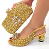 Обувь для обуви Серебряный цвет нигерийские женские туфли и сумки для вечеринок с сумками африканская модная обувь и сумки Свадебные туфли и сумки 230811