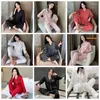 Damen-Nachtwäsche, Damen-Nachtwäsche, Gitterstreifen, luxuriöses Eisseiden-Pyjama-Set, langärmlig, weich, für Damen, Frühling und Sommer, Loungewear, Homewear