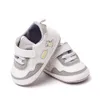 Nya PU-läder baby flickor barn första vandrare spädbarn småbarn klassisk sport anti-halk mjuk sula skor sneakers prewalker vår höst