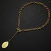 Chokers Choker Minamama Katholisch Edelstahl Jesus Anhänger Halskette für Frauen Umschalten Halsketten Schmuckgeschenke