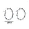 Hoop Earrings Fashion Silver Color Small For Women Girls Gift Wedding Engagement Party