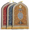 Tapis 120x80cm tapis de prière pour le culte de flanelle du ramadan musulman à genoux en souche