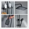 Set di doccia in rame e nero set bagno doccia doccia con doccia per doccia bagno doccia spray spray rubinetto