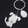 Keychains Lanyards New 360-degree Shaking Head Dog Keychain Charms Cute Key Ring Pet Lovers Souvenir Bag Ornaments Accessories