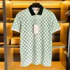 2021 Italien Marke Designer Polo Shirt Luxus T Shirts Schlange Biene Floral Stickerei Mens Polos High Street Mode Streifen Drucken Polot-Shirt # 6002 Revers