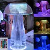 Transparent Nightlight Mushroom Lamp Bedside Night Lamp Jellyfish Lamp Party Lighting Crystal Table Light Ramadan Decoration HKD230812