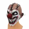 Masques de fête cosplay effrayant horrible dent bouche clown droll nez rouge nez oneye horreur effrayant drôle halloween masque complet costume propose la fête 230811