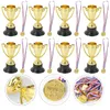 Colecionável 24 PCs Troféus de futebol Medalha Medalha Small Toy Baseball Trophy Award Cerimony Student 230811