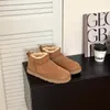 Designer Ugge Austrália Australian Classic Botas Quentes Mulheres Mini Meia Bota de Neve Inverno Full Fur Fofo Peludo Tasman Ankle Bootes Botas Chinelos 92dB #