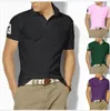 Brand Designer Big Small Horse Mens T-Shirts Top Crocodile Embroidery Polo Shirt Short-Sleeve Solid Men Polo Homme Slim Men Clothing Camisas Polos Shirt S-6XL