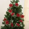 Fiori decorativi 1,8 m di fiore di Natale Vine decorazione di alberi per feste sospesa foglie di ghirlanti finte