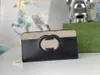 Modedesigner Clutch Bag Ophidia Wallet Män Kvinnor Purse Högkvalitativ lyx MARMONT Handväska Double Letters Card Holder Classic Digram Bags 423a