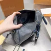 Yıkanabilir denim mavi omuz çantası gerçek deri omuz çantası üst kaliteli tote çantaları lüks tasarımcı totes yastık boston çantaları sanat parti çanta