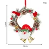 Decorative Flowers Garland Christmas Wreath Beautiful Els Artificial Props Decoration Door Hanging Each Different Sizes