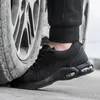 Laarzen punctie proof veiligheidsschoenen voor mannen ademende werk stalen teen beschermende mannelijke constructie sneakers 230812