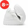 Höjd ökar skor lyft sneakers man hissskor höjd ökar innersula 8 cm vita svarta högre skor män fritid modesport plus storlek 36-44 230811