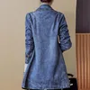 Giacche da donna Fashion Giacca da donna Spring Autumn Coat Denim Versione coreana Coreana jeans a vento sciolti casual maniche lunghe taglie 230811