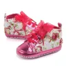 First Walkers Rose Flower Toddler Shoes Infants Sports Sport Soft Sole Sole Princess Born Baby Girls Spring 230812