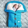 Schlafsäcke Winter Baby Boys Mädchen Deckenumschlag verdicken Polar Fleece Säuglingswickel Schlafsack für Geboren