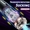 Masturbators Rotación telescópica automática Sucking Massurbator Copa de masturbación Vagina Sluction para hombres Masturbación Empujando Sexo sexual 230811