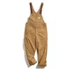 Maden Khaki Overalls Mens Baggy Workwear Vintage Amekaji Jumpsuit Pockets Cargo Working Pants Quality Straight Oversize Trouser HKD230812